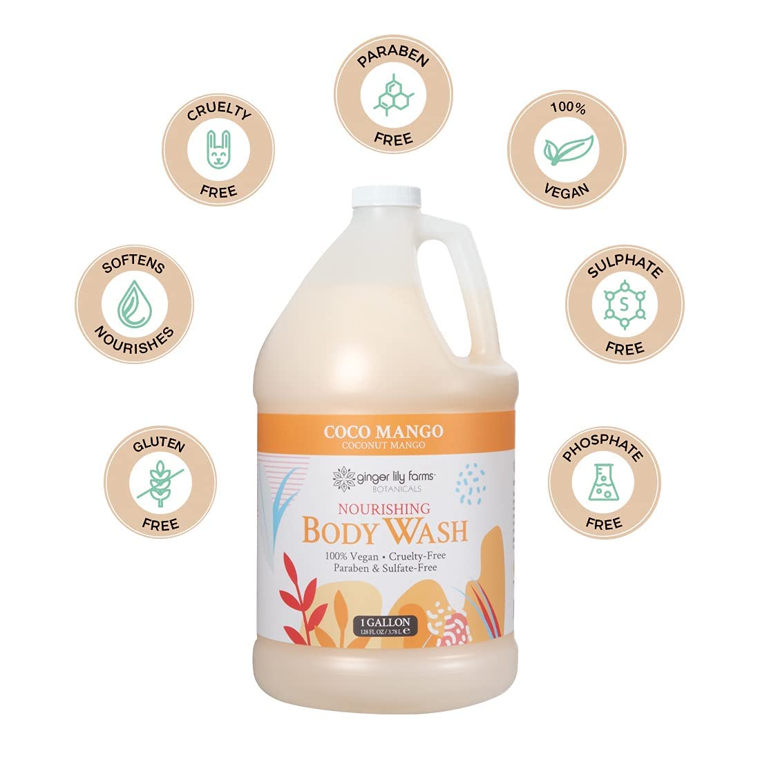 Texture Crème Douche Ginger Lily Farms Botanicals: douceur pour peau sensible