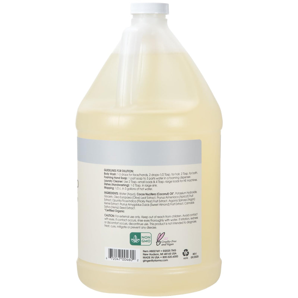 Ginger Lily Farms Botanicals – savon polyvalent pour corps, visage et cheveux.