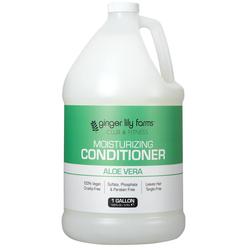 Ginger Lily Farms Club & Fitness: bouteille refil, hydratation en profondeur pour cheveux secs.