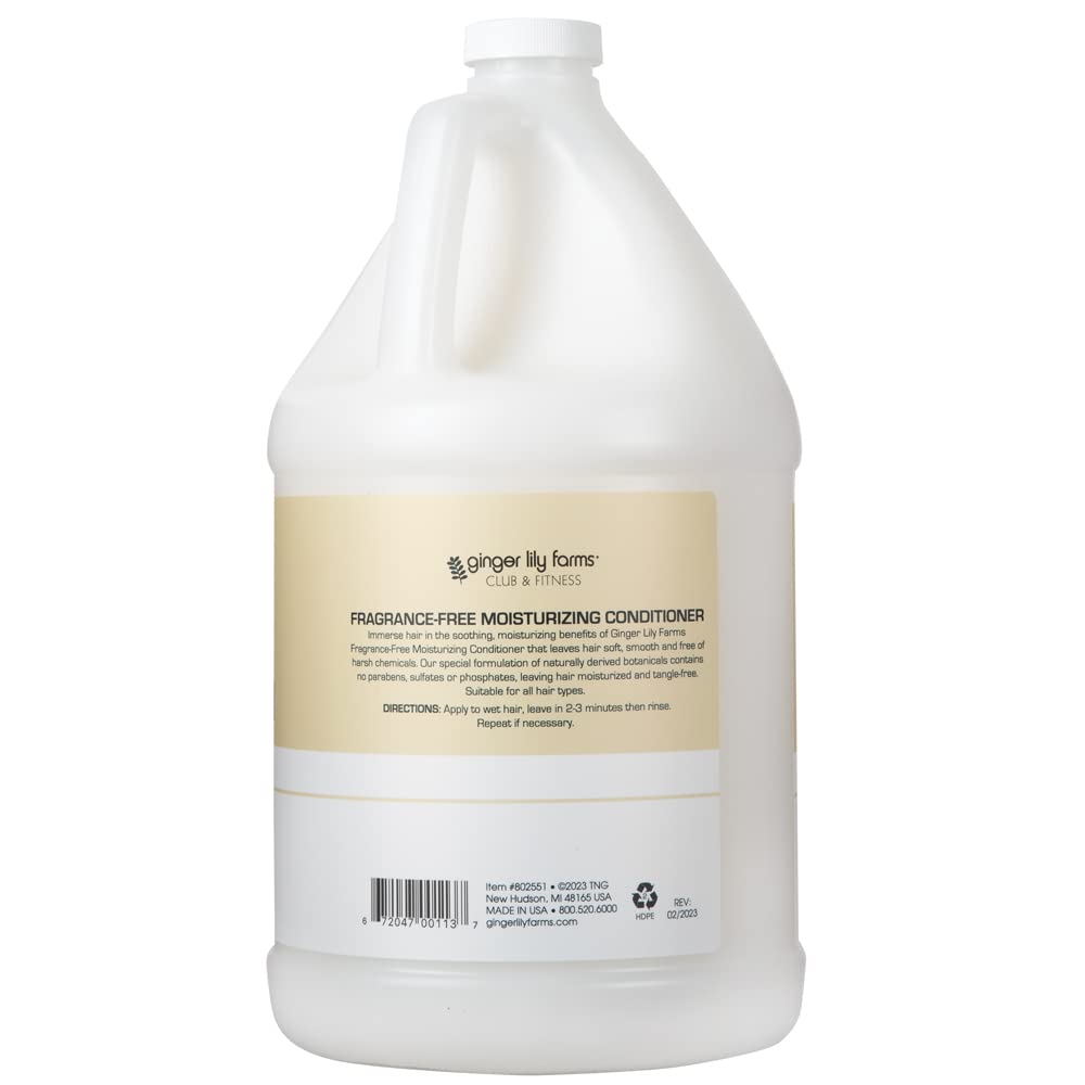 Ginger Lily Farms Club & Fitness fragrance free label closeup for sensitive skin