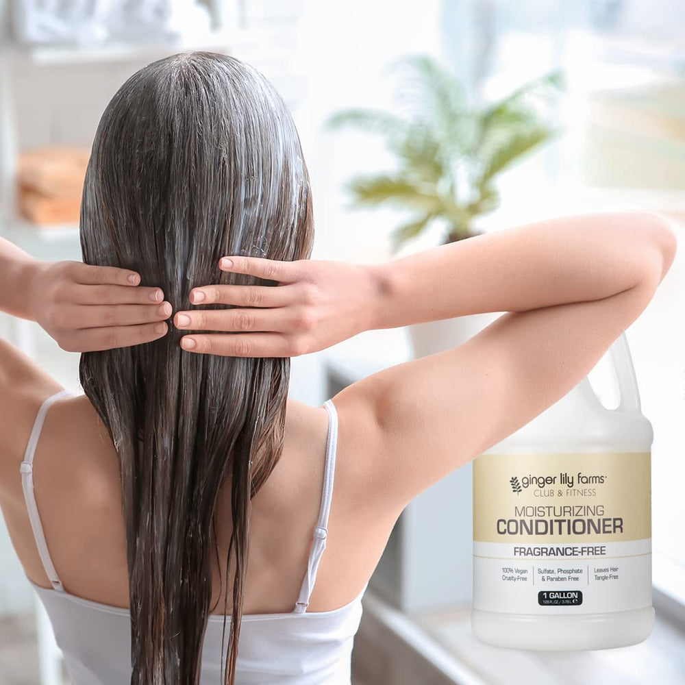 Ginger Lily Farms Club & Fitness hair looks soft and shiny after use
