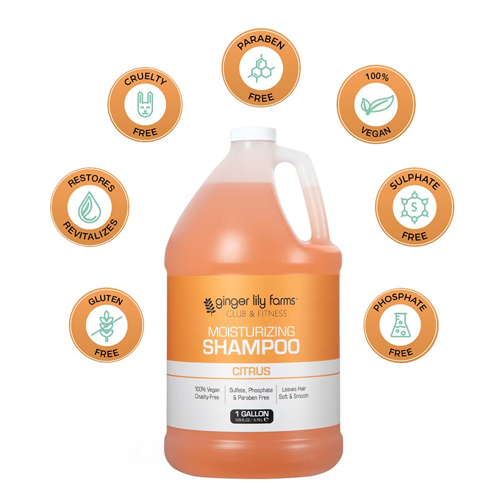 Ginger Lily Farms Shampoing Club & Fitness, ingrédients naturels nourrissants