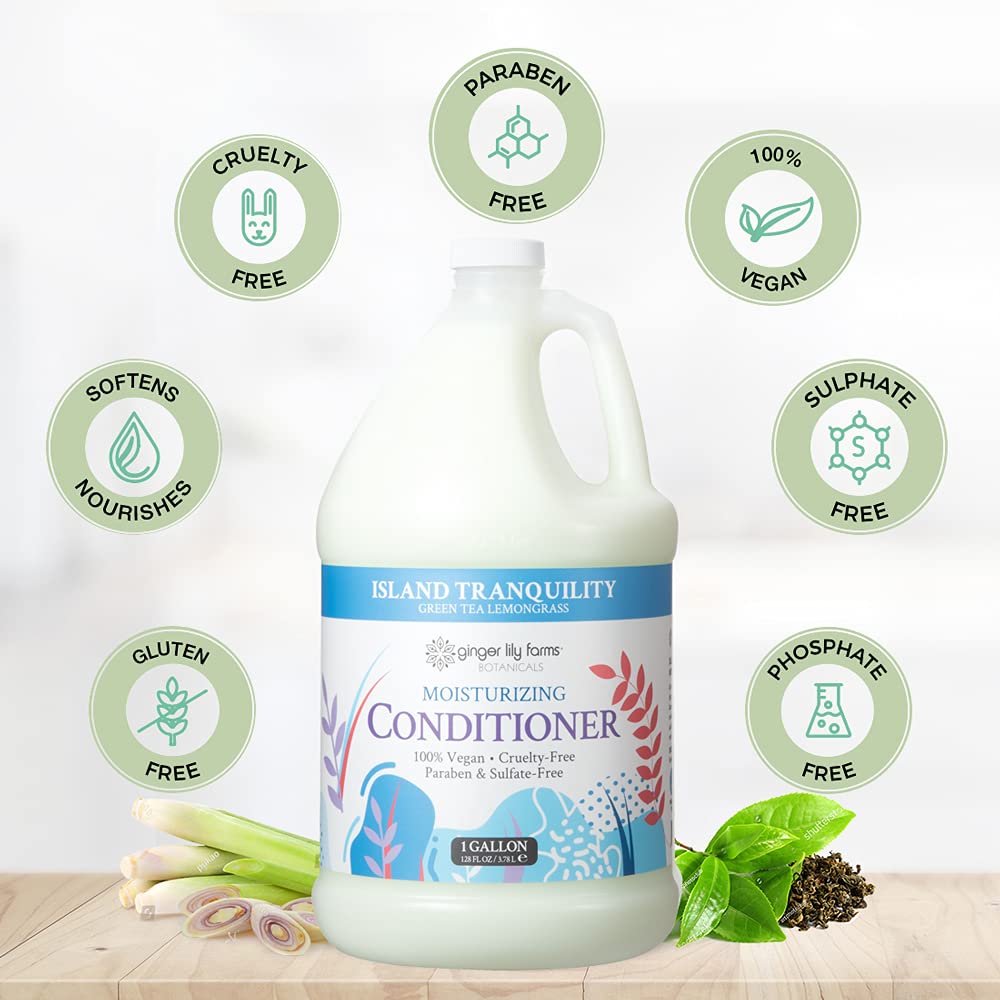 Ingrédients naturels Island Tranquility nourrissent sans lourdeur pour tous types de cheveux