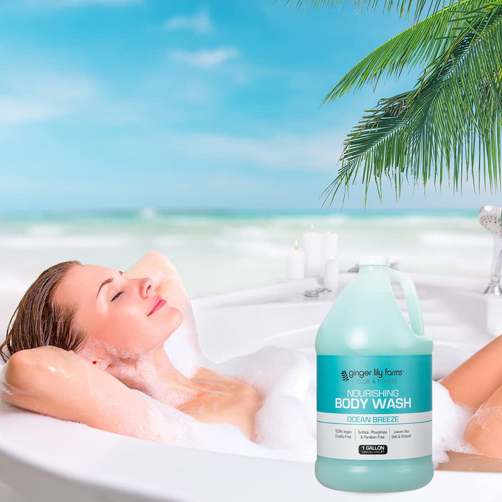 Parfum Brise Océan: gel douche rafraîchissant pour l'effort et le quotidien.