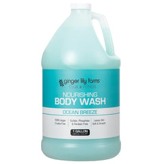 Flacon Gel douche Ginger Lily Farms Brise Océan, parfum frais après l'entraînement.