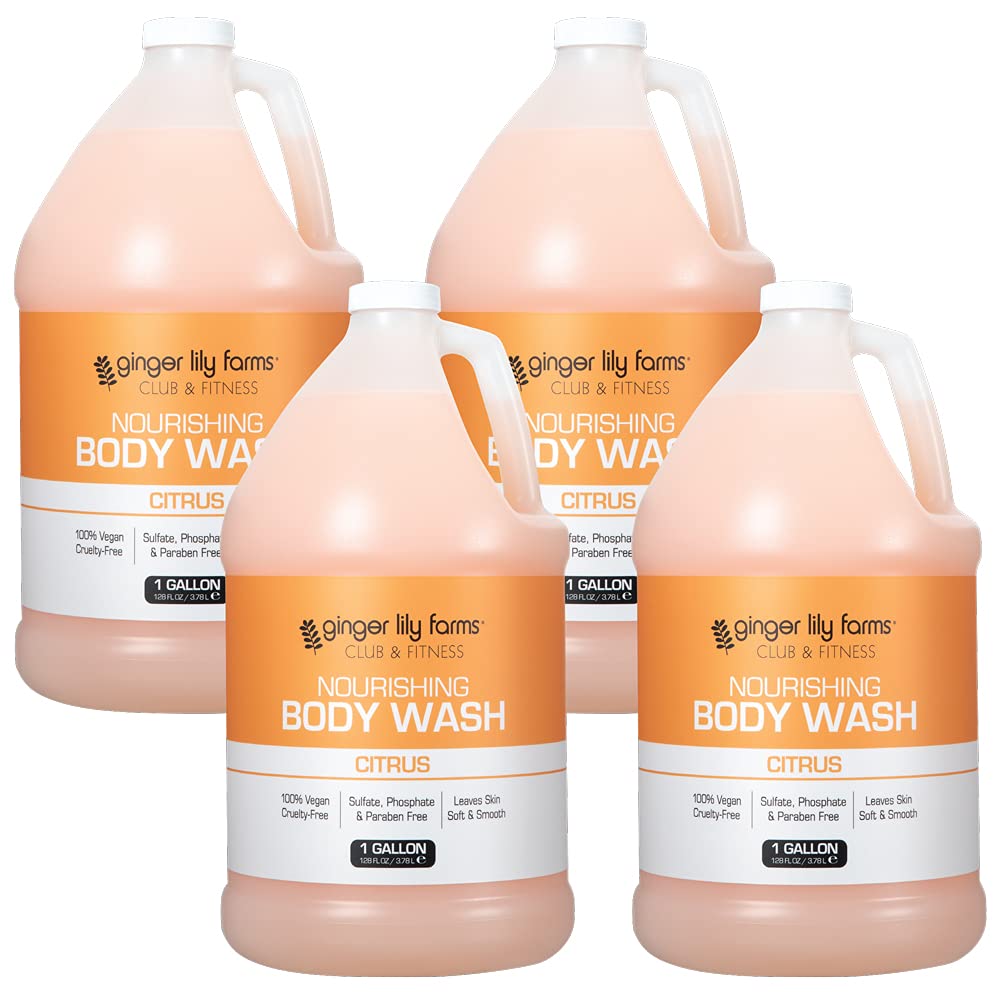 Gel douche Nourrissant Ginger Lily Farms avec parfum citrus, pour peau douce