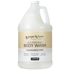 Ginger Lily Farms Gel Douche Nourrissant en bouteille, hydratation douce pour peaux sensibles.