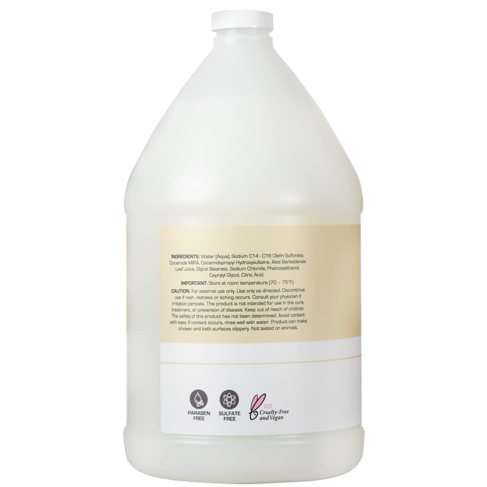 Texture crèmeuse et onctueuse du gel douche Ginger Lily Farms, douche réconfortante.