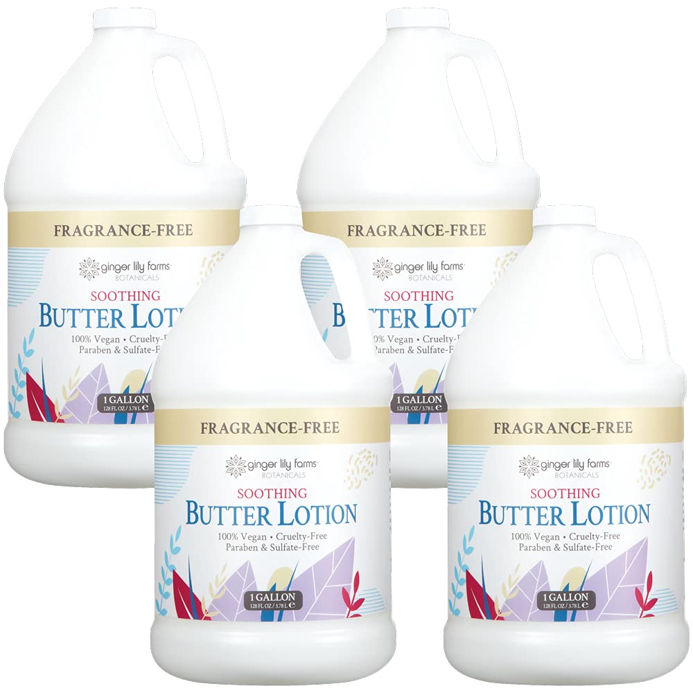 Ginger Lily Farms Lotion apaisante — bouteille prête pour une application douce sur peau sensible.
