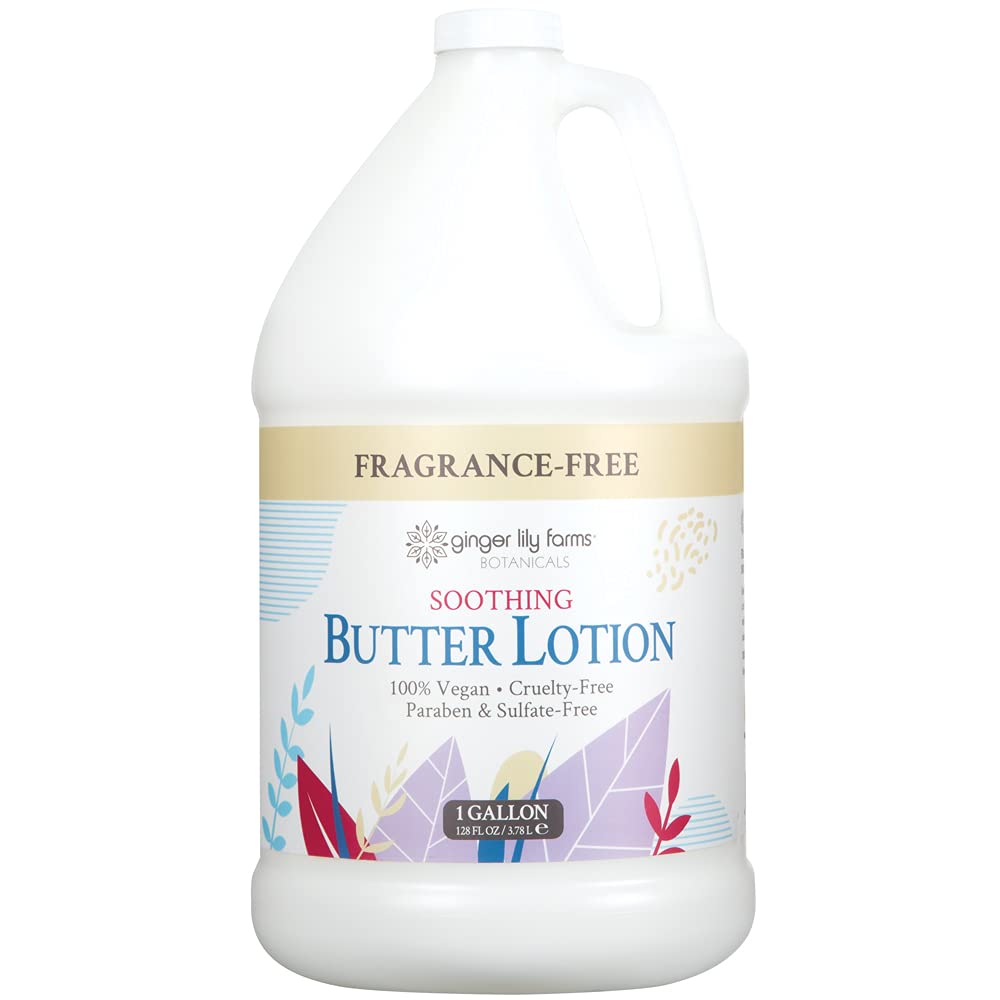 Ginger Lily Farms Lotion sans parfum idéale pour peaux sensibles et irritées.