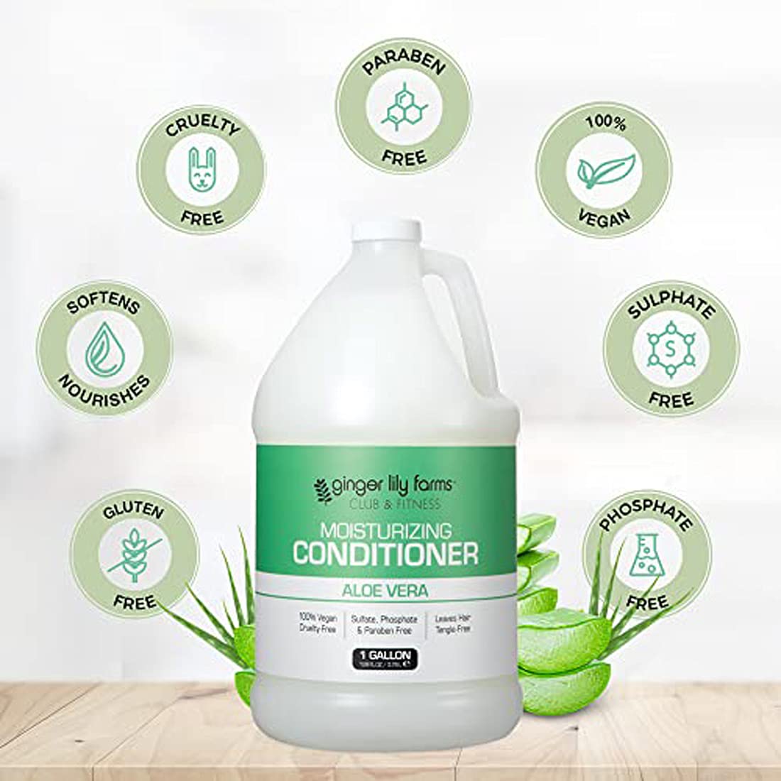 Ginger Lily Farms – pack de 4 galons refill pour réduire les déchets plastiques.