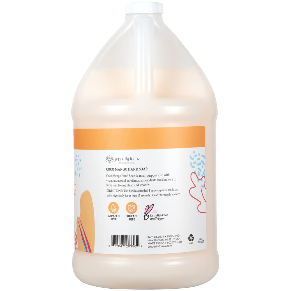 Mousse dense et nourrissante du savon Coco Mango pour les mains.