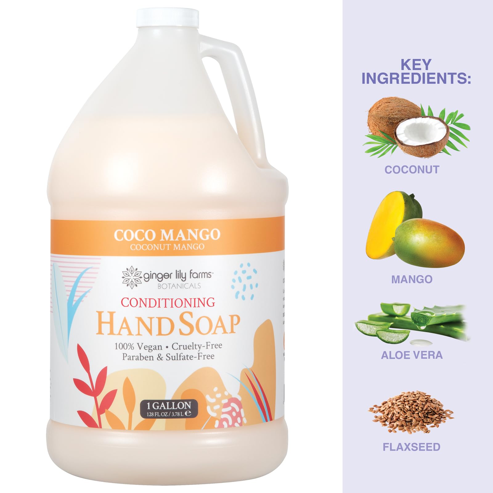 Mise en valeur en hôtel/spa avec le savon Coco Mango de Ginger Lily Farms.