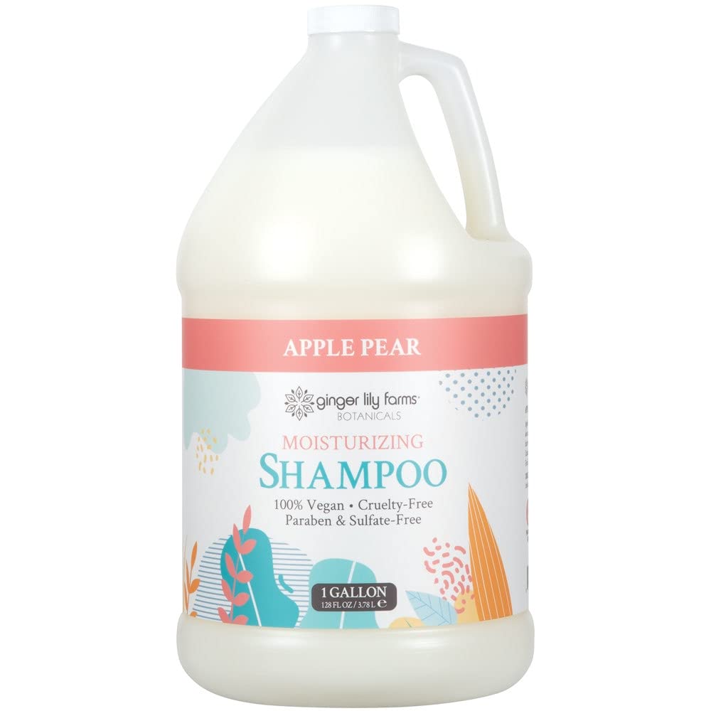 Shampoing hydratant Ginger Lily Farms pour tous types de cheveux, douceur et brillance.