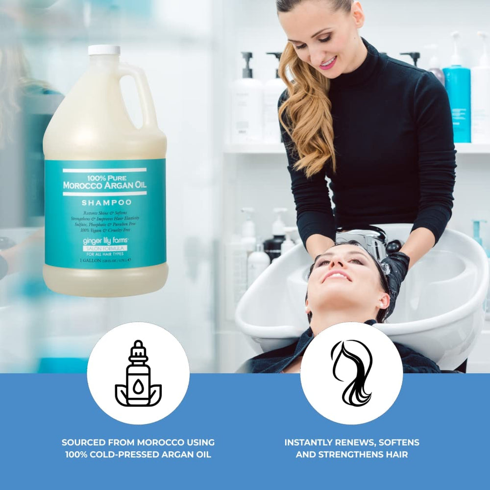 Ingrédients clés du Shampoing Argan Maroc Ginger Lily Farms: argan pur et vitamines