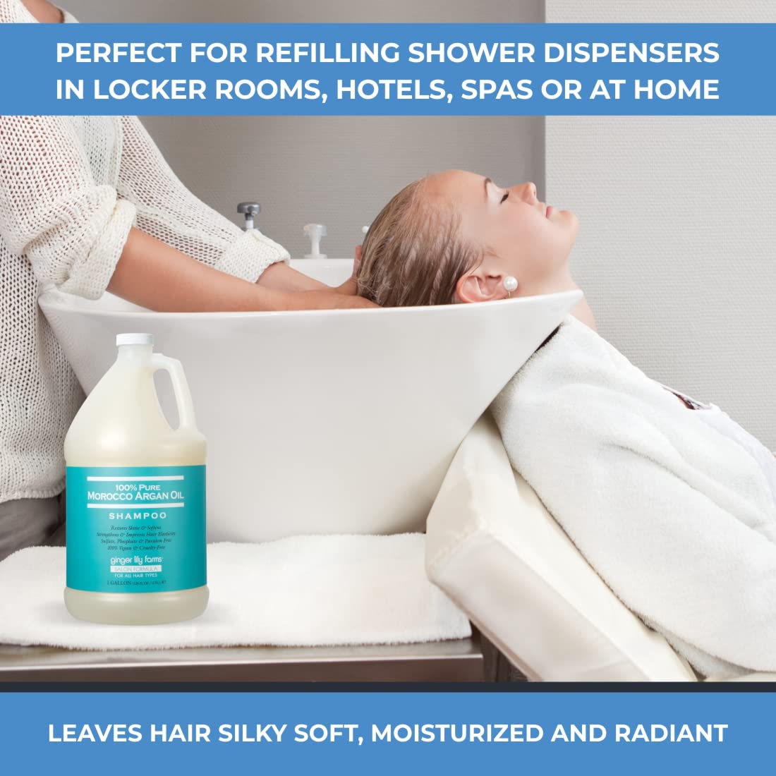 Utilisation quotidienne recommandée avec Ginger Lily Farms Shampoing Argan Maroc