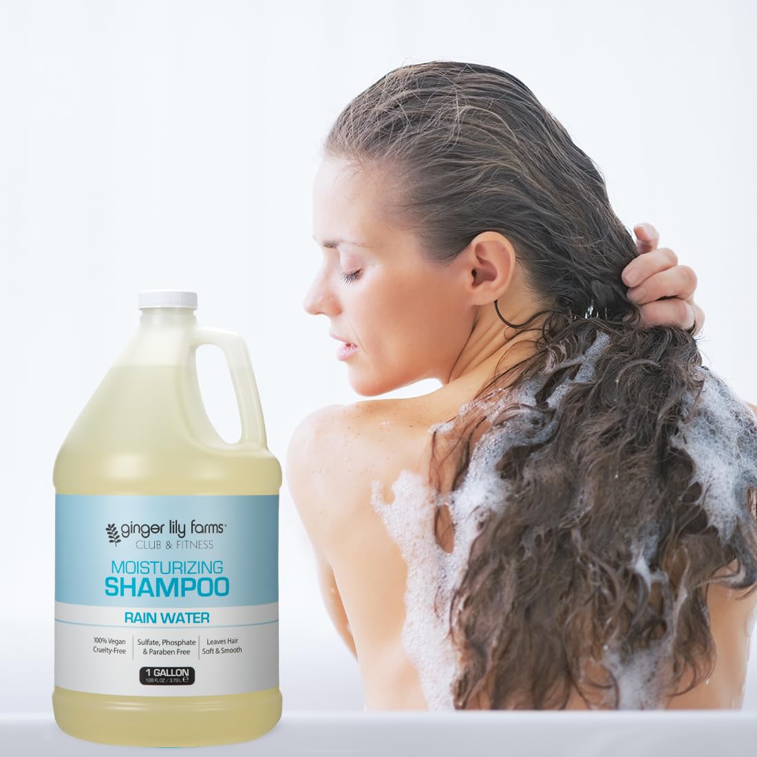 Ginger Lily Farms shiny soft hair result after use