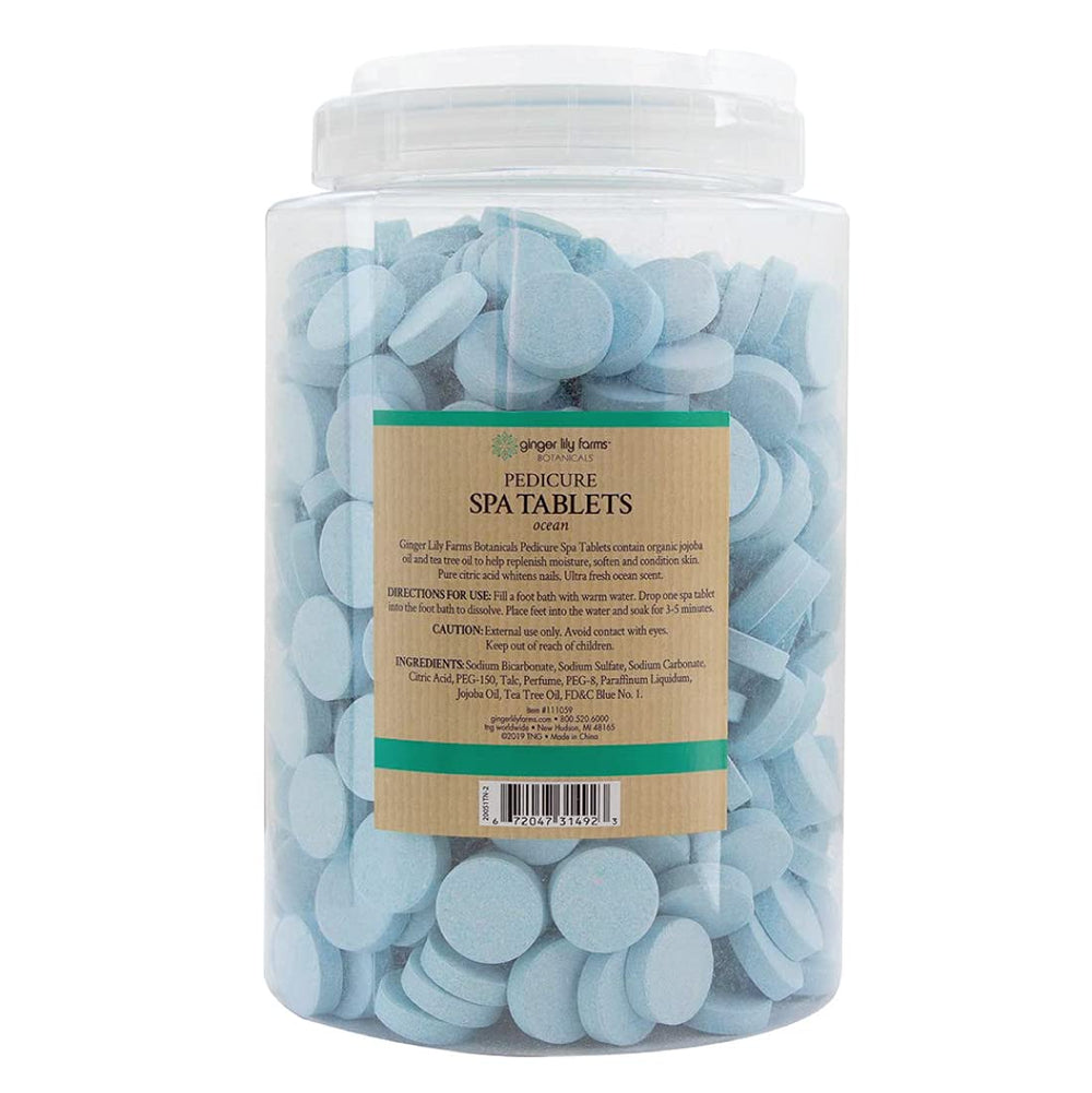 Tablettes pédicure Ginger Lily Farms pour bain pieds eau chaude.
