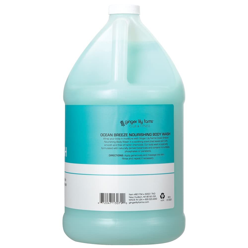 Texture crèmeuse du gel douche Ginger Lily Farms pour une peau douce.