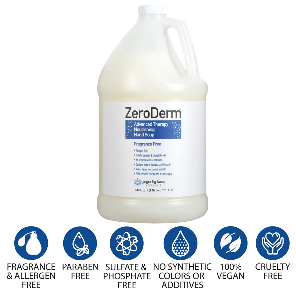 Mousse mains crèmeuse ZeroDerm, texture nourrissante et agréable pour la peau sensible