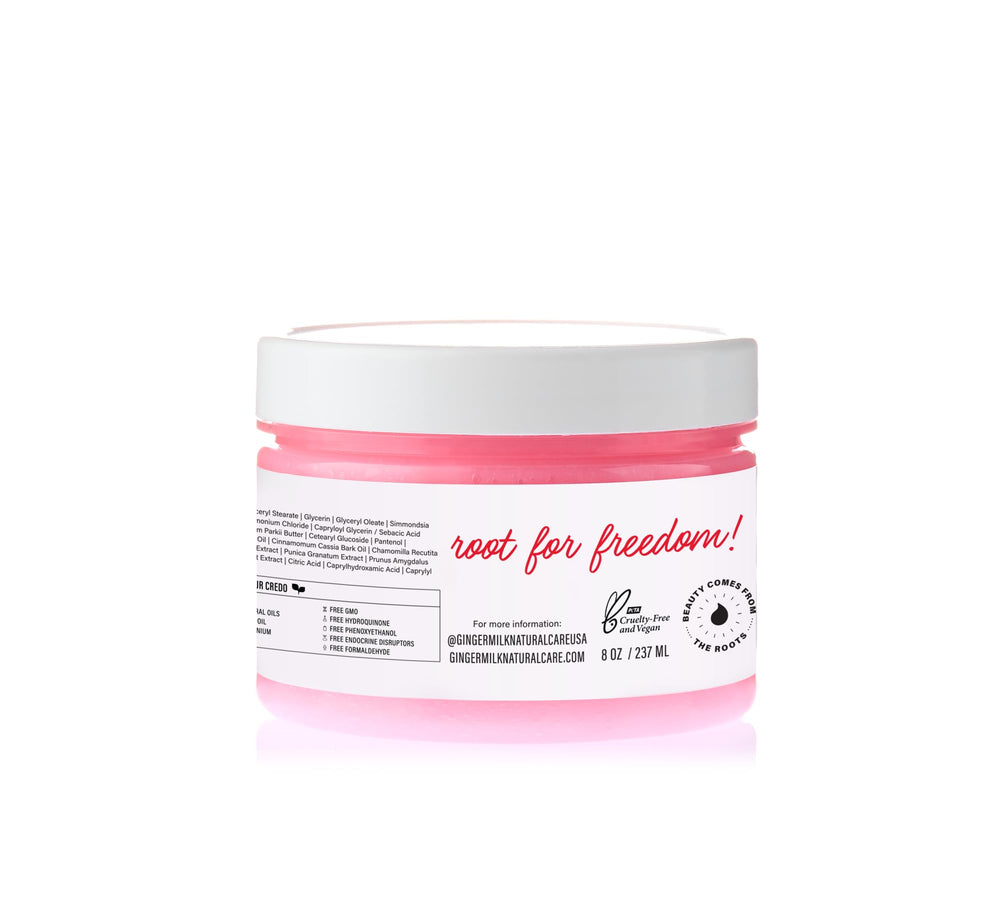 Ginger Milk Natural Care: masque réparateur pour routine beauté capillaire.