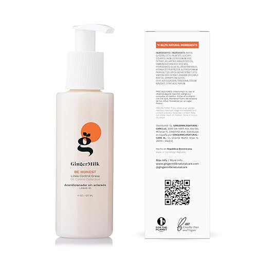 Ginger Milk Natural Care texture crème sans rinçage pour démêlage en douceur