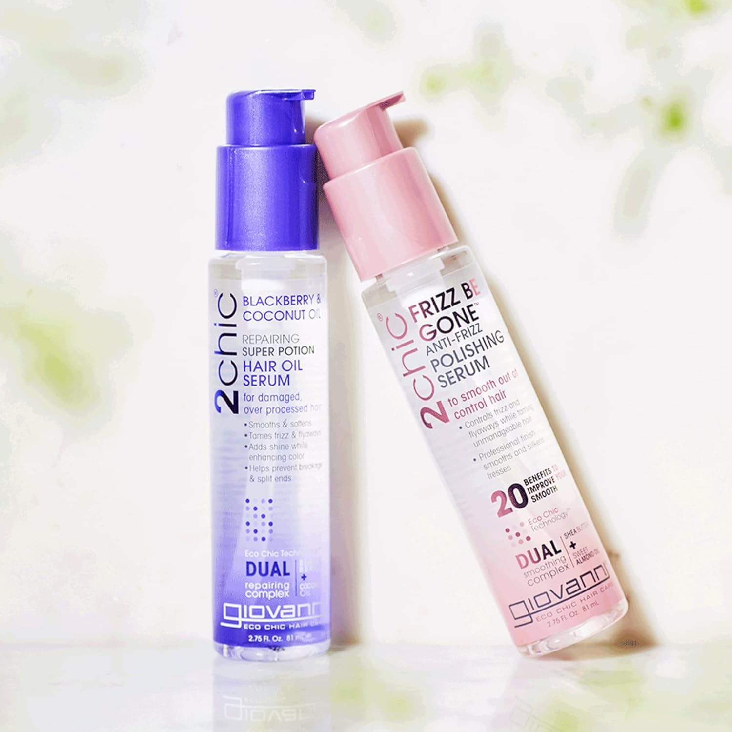 GIOVANNI 2chic application mains sur cheveux humides pour lisser.