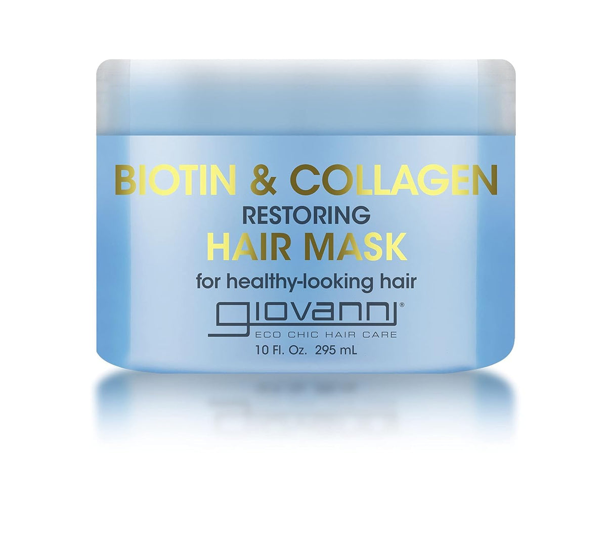 Giovanni Biotin & Collagen masque-capillaire hydratant pour cheveux doux et forts.