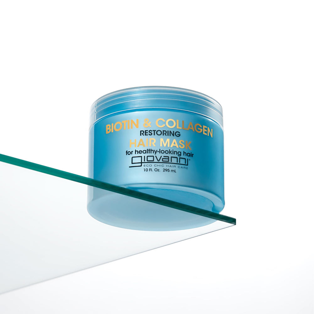 Giovanni Biotin & Collagen masque-capillaire renforcement, cheveux plus résistants et moins de cassures.