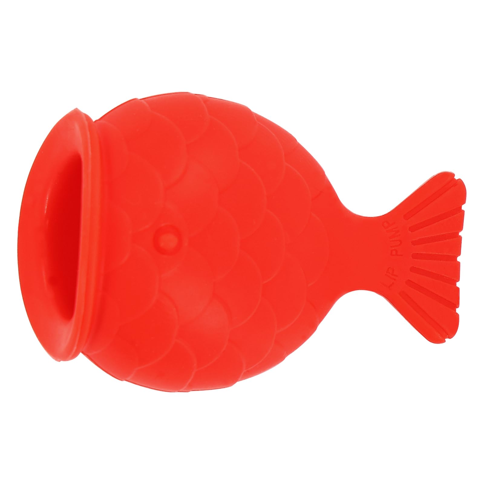 Giococo outil repulpant pour lèvres en forme poisson en silicone, démonstration de l’usage en douceur.