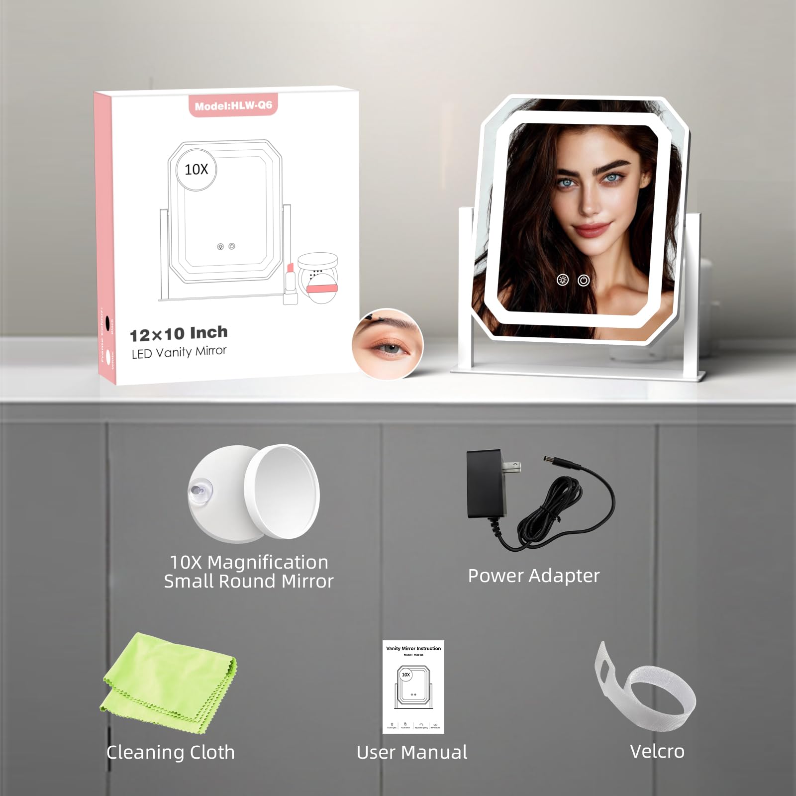 GioeDa, miroir connecté à une prise secteur utilisation simple
