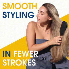Brosse Giorgio antistatique finition mate pour cheveux lisses et sans frisottis.