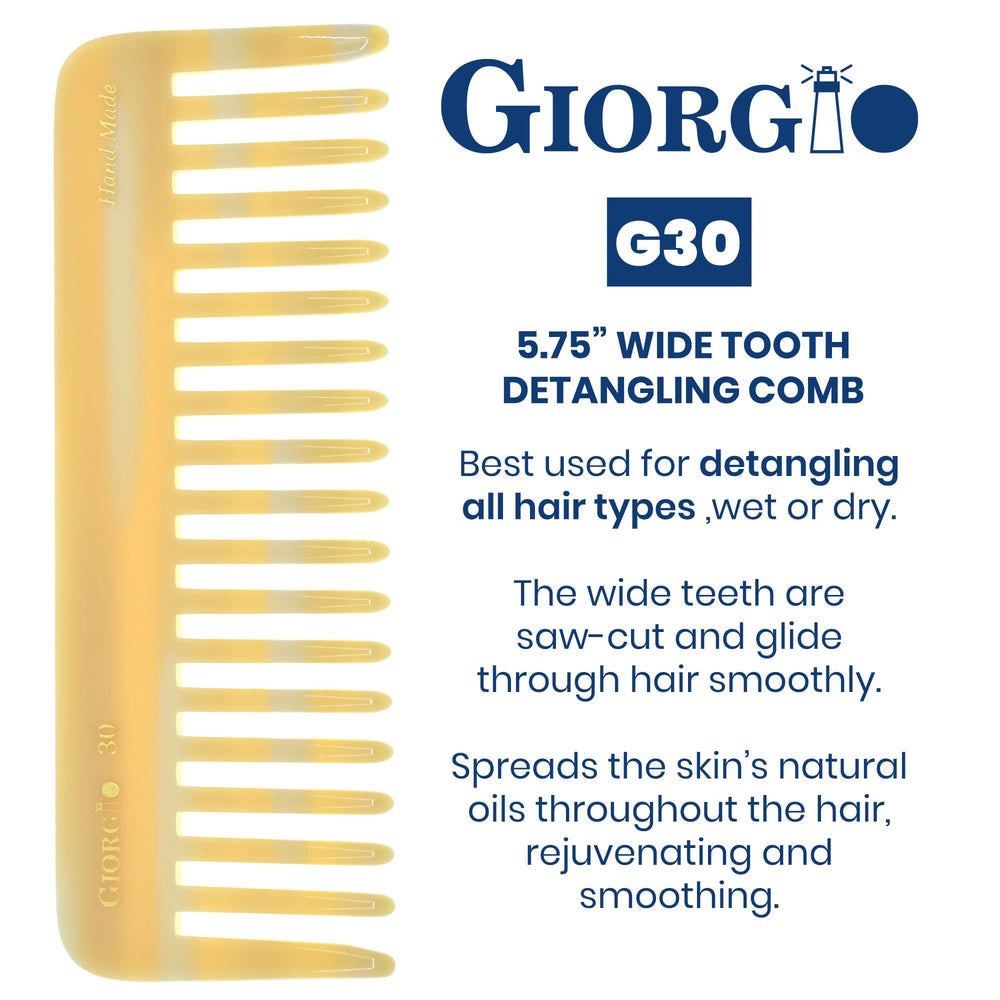 Giorgio G30 dents larges démêlage efficace sur cheveux bouclés