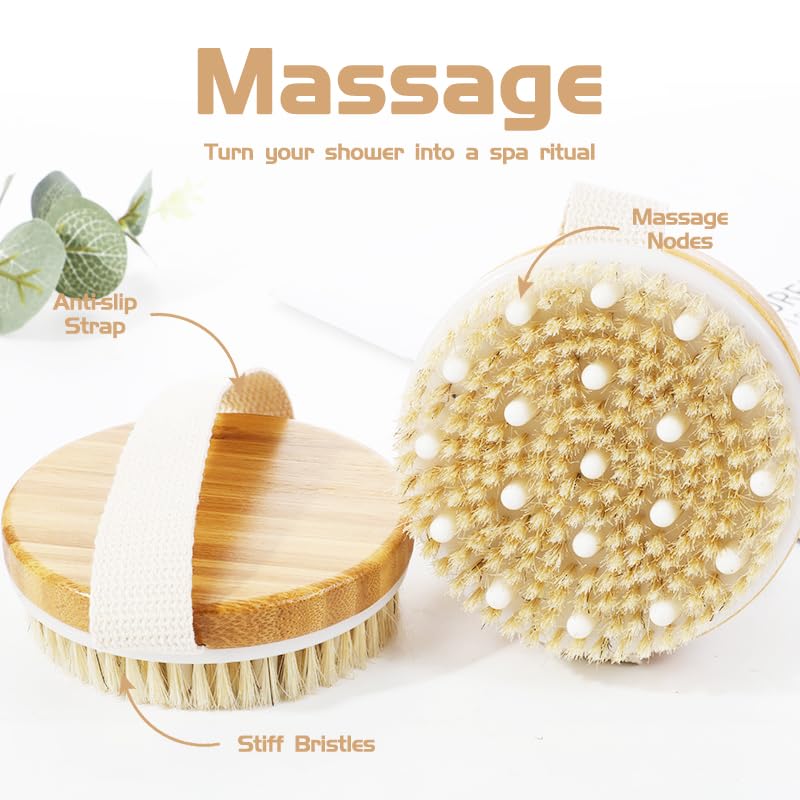 Giova brosse bois poils sanglier vue-serree pour exfolier en douceur