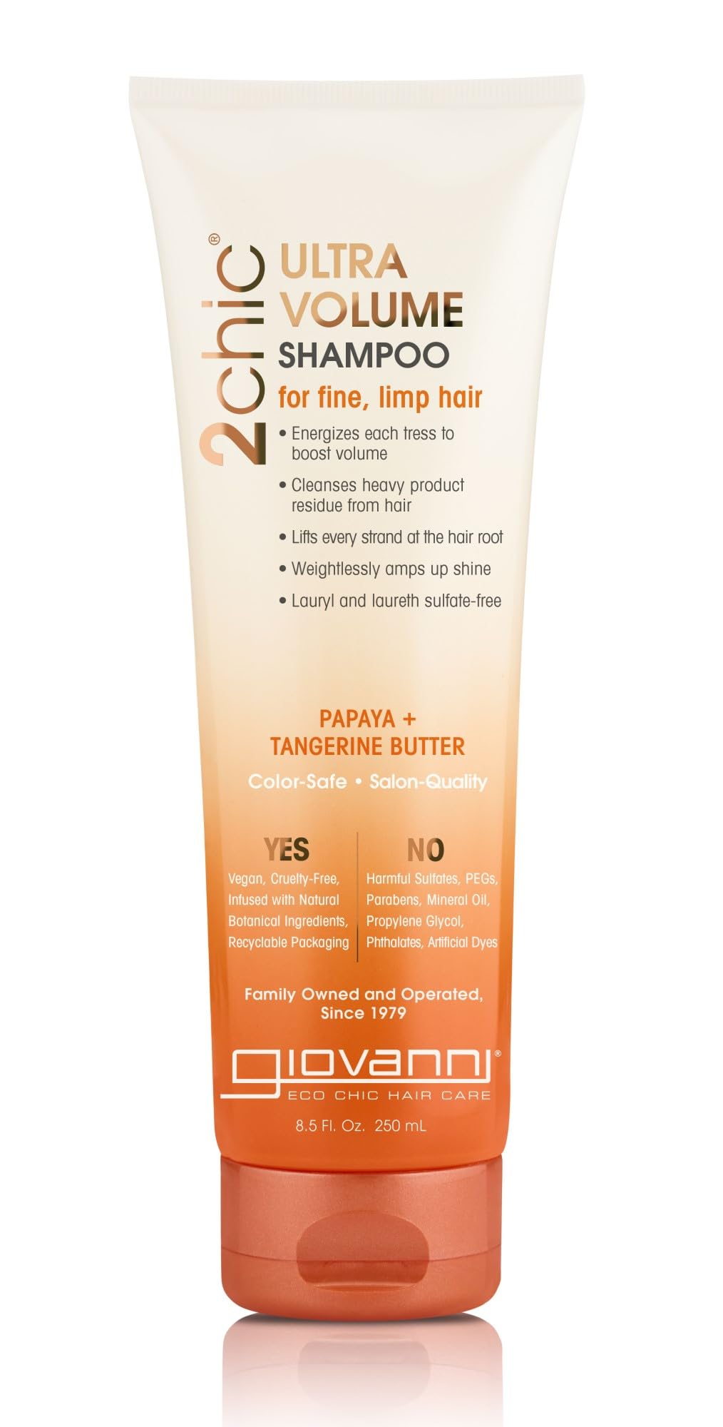 Giovanni 2chic bouteille-volume pour un volume léger et durable sur cheveux fins