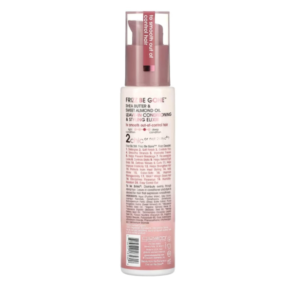 Application sur cheveux humides avec l Elixir 2chic pour lisser et dompter les frisottis.