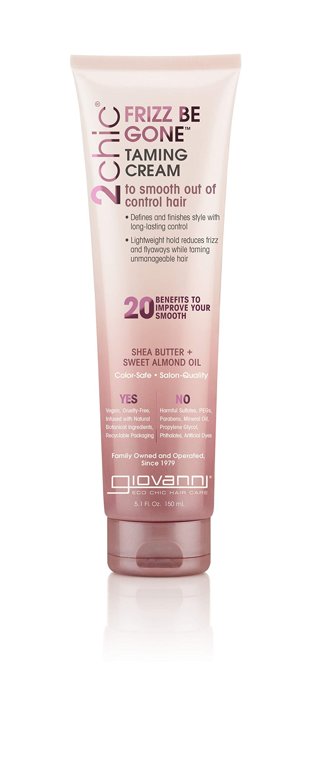 Giovanni 2chic Frizz Be Gone, bouteille, coiffage sans alourdir