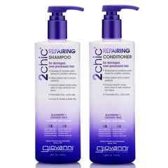 GIOVANNI 2chic shampoo, bouteille, hydratant et démêlant pour cheveux abîmés