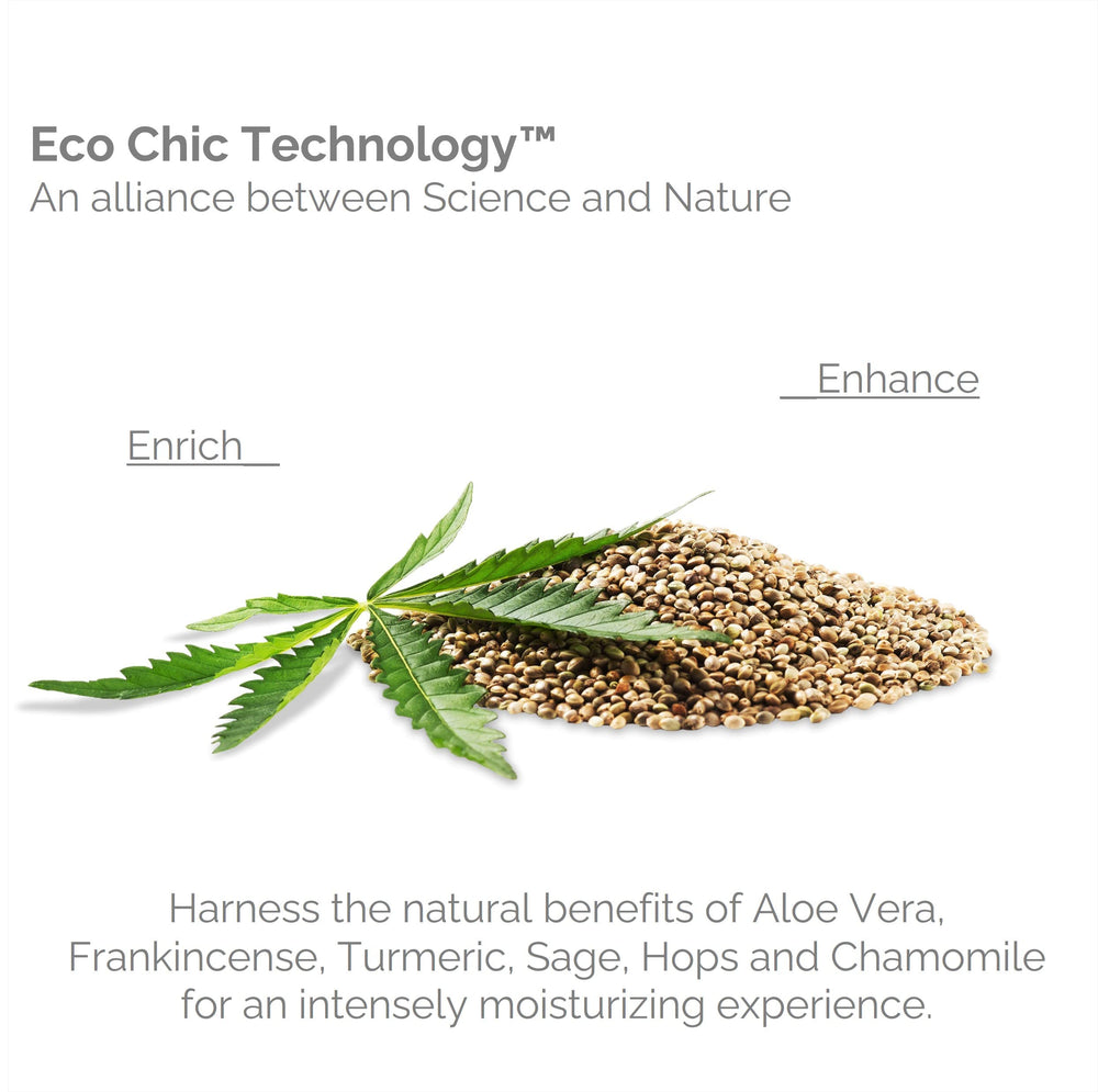 Brume lissage chanvre et aloe vera pour cheveux soyeux et brillants.