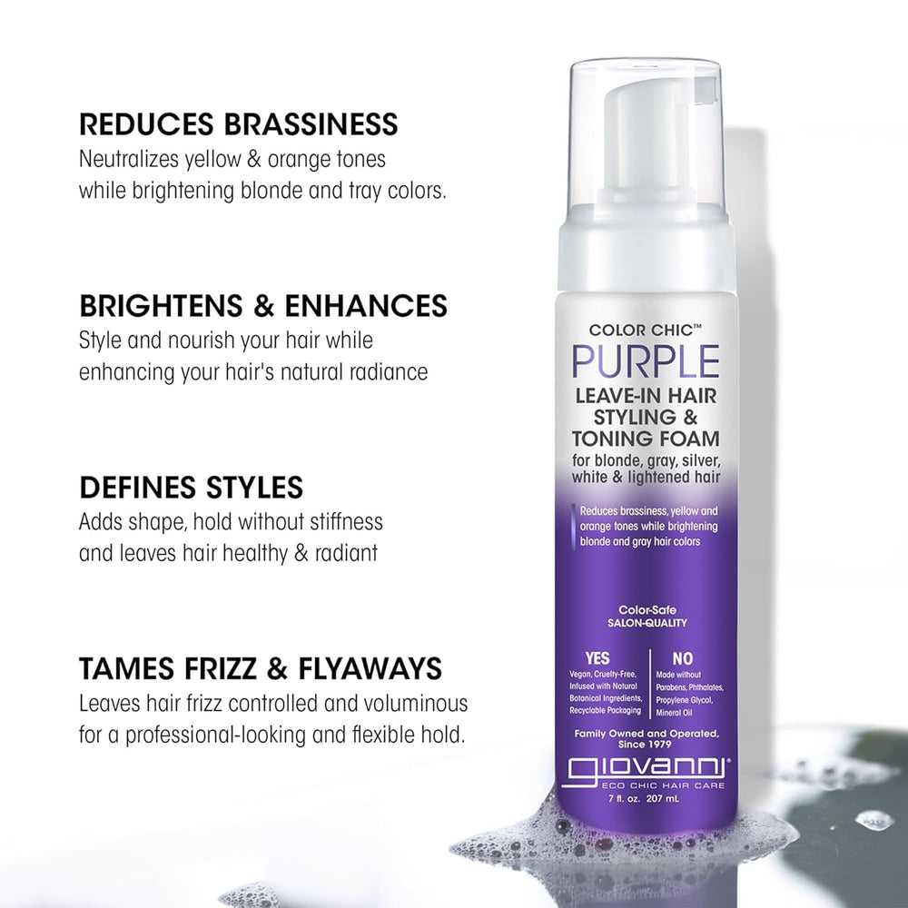 GIOVANNI Color Chic Purple offre volume et brillance durable.