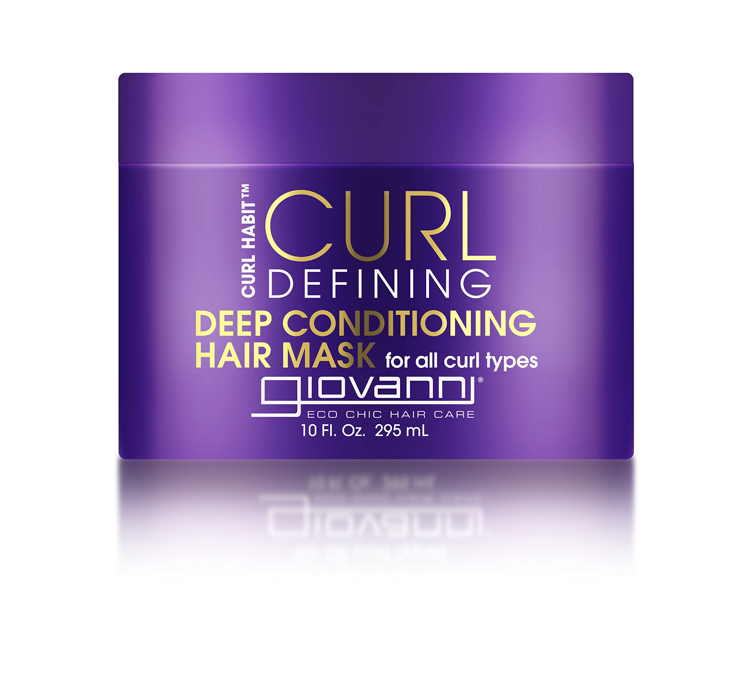 GIOVANNI Curl Habit masque-bouteille pour boucles définies et hydratées.