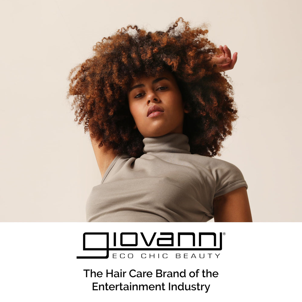 GIOVANNI Curl Habit Mousse sur cheveux secs – volume durable et tenue légère.