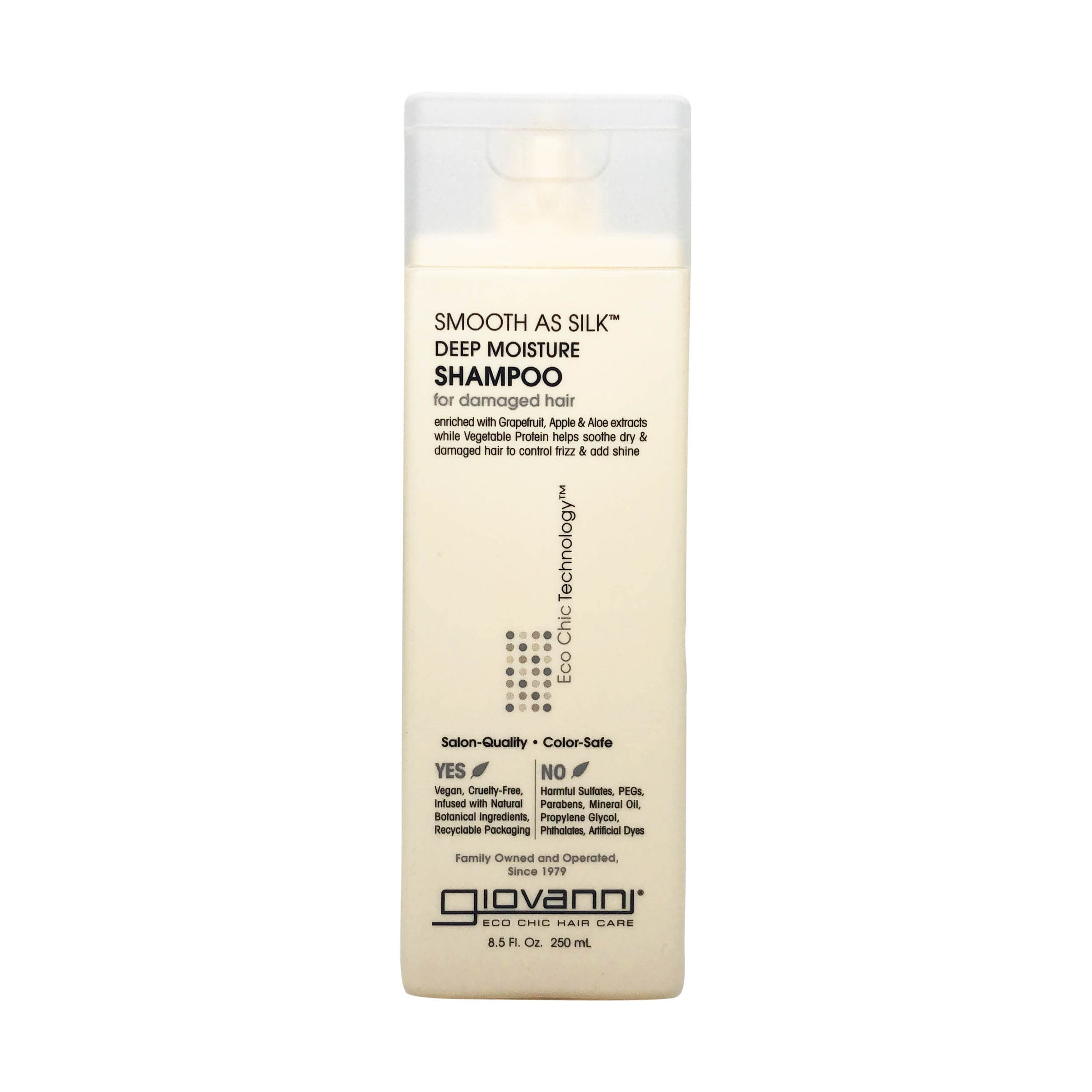 GIOVANNI Eco Chic Shampoing, démêle les cheveux en douceur.