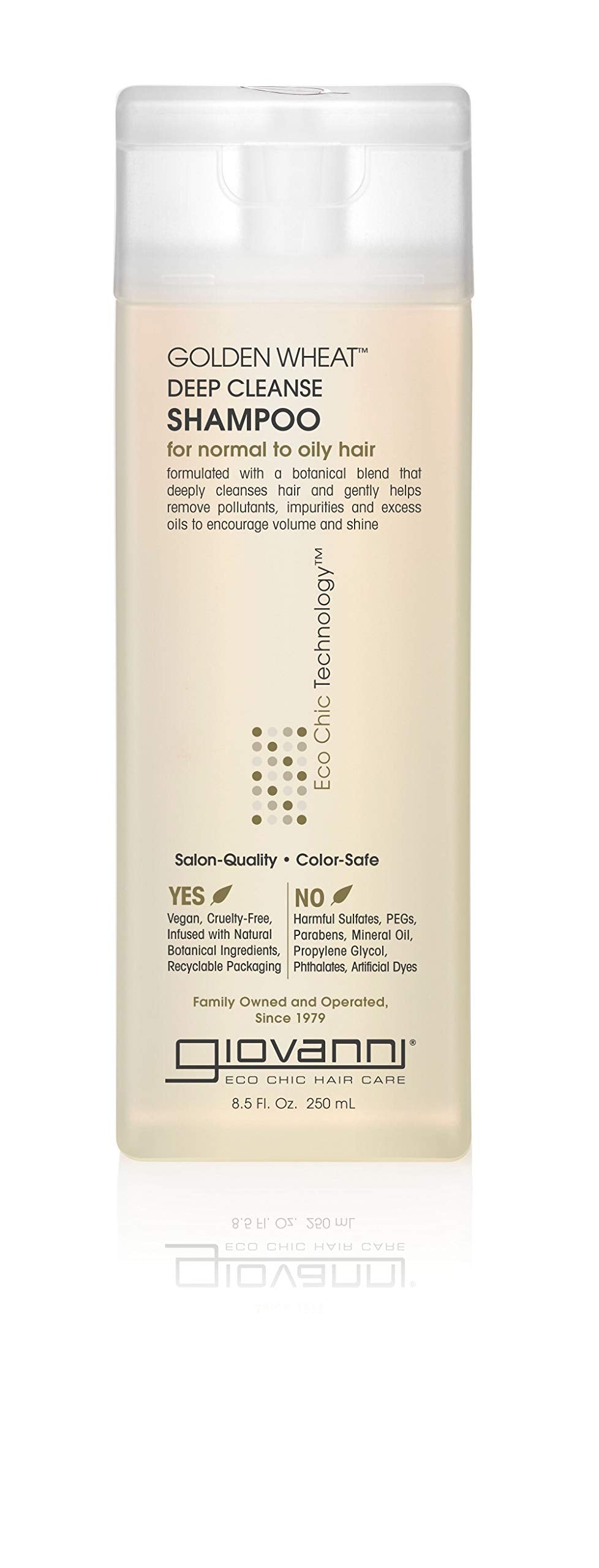 GIOVANNI Eco Chic Golden Wheat bouteille: rafraîchit le cuir chevelu et apporte du volume.