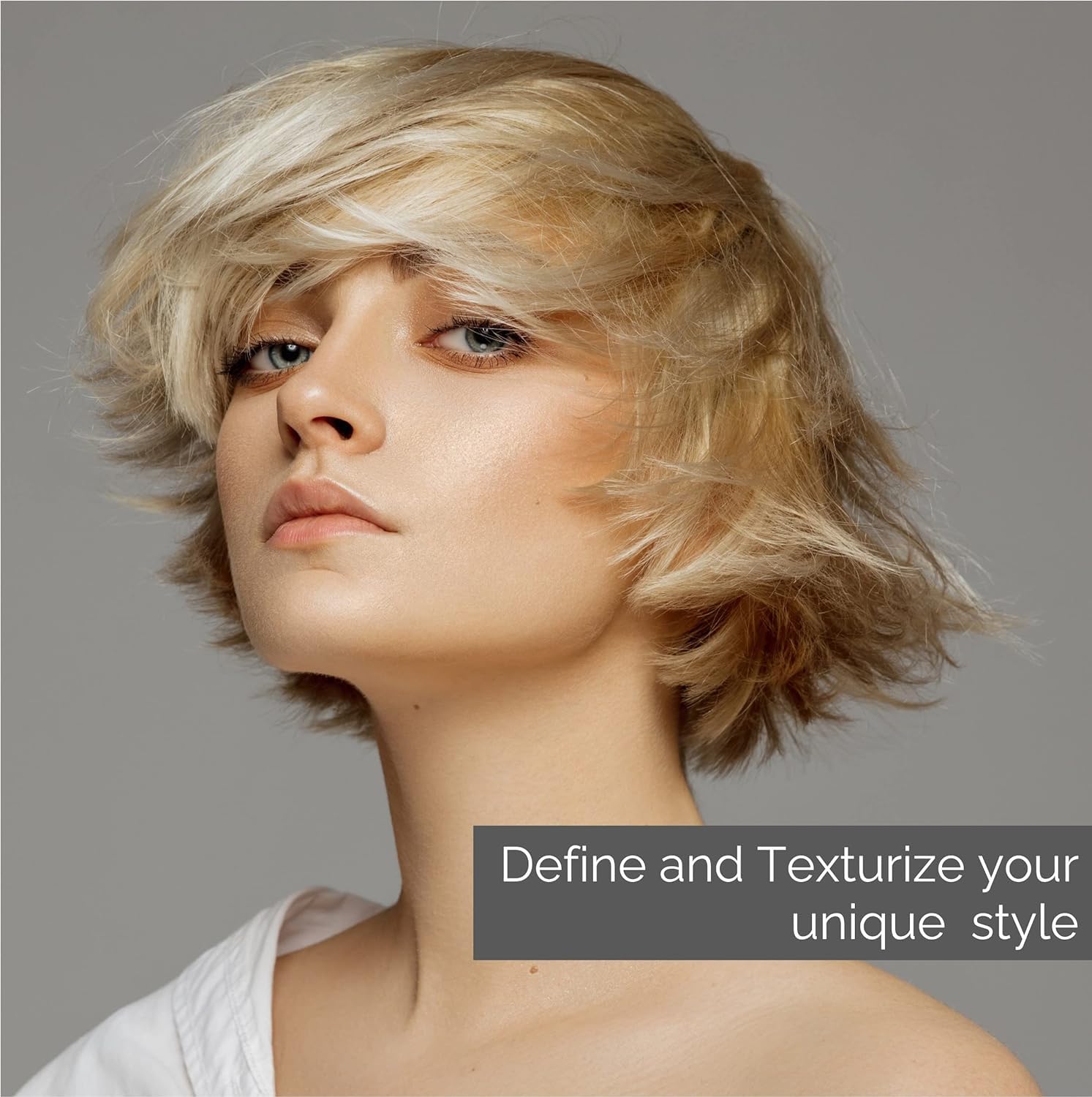 Finition ferme obtenue avec le Styling Glue Eco Chic sur cheveux