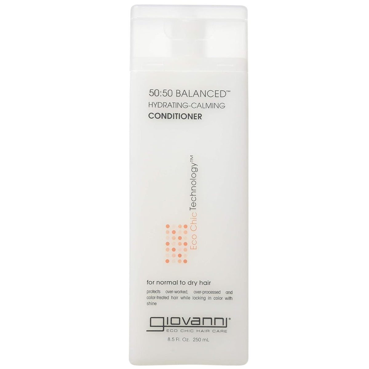 Giovanni Eco Chic 50-50: bouteille hydratante pour cheveux équilibrés et sains.