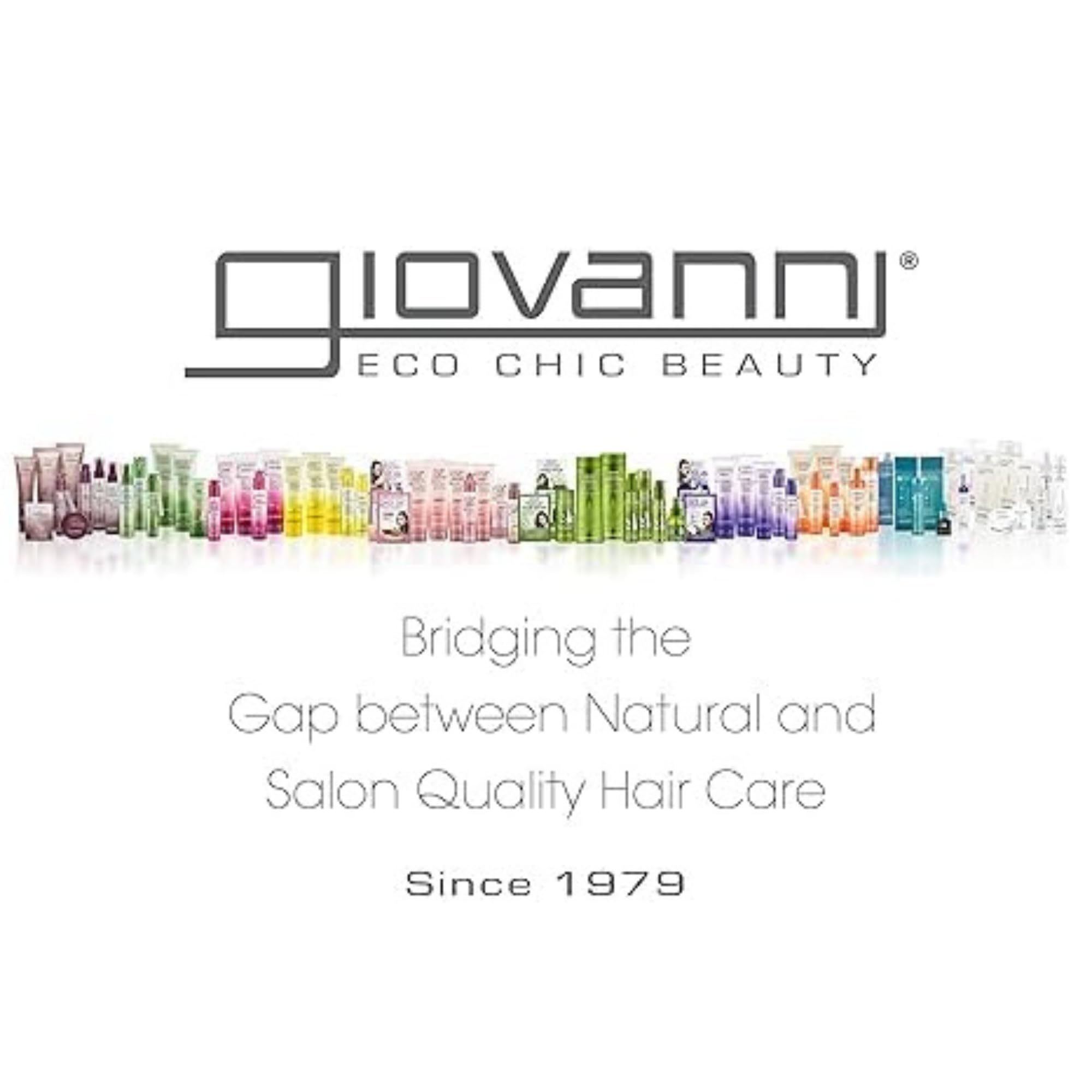 Giovanni Frizz Be Gone, packaging recyclable et sans cruauté, soin respectueux des colorations.