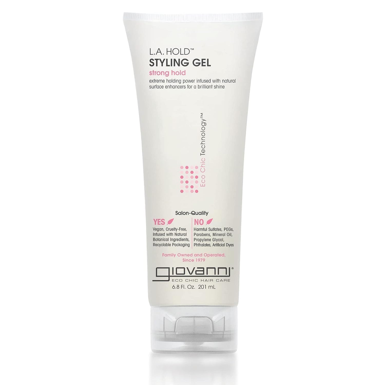 GIOVANNI L.A. Hold Gel – bouteille pour une tenue durable.