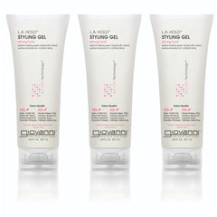 GIOVANNI LA Hold Styling Gel – bouteille ouverte pour un contrôle longue durée sur cheveux