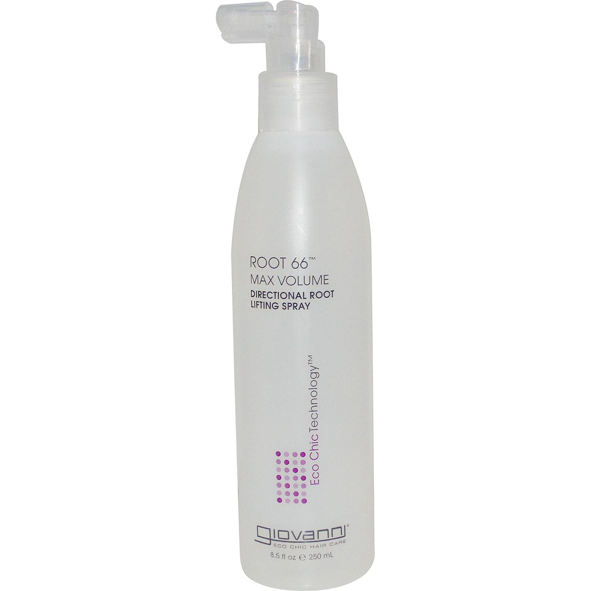 Giovanni Root 66 Lifting Spray – bouteille montrée, lift ciblé des racines et contrôle directionnel.